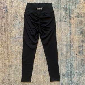 New Echt Apparel Scrunch Leggings Black Size S
